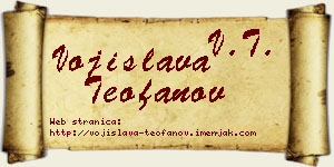 Vojislava Teofanov vizit kartica